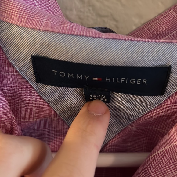 Tommy Hilfiger magenta Oxford shirt - Picture 2 of 2